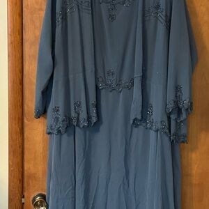 Ulla Popken Charcoal Embellished Maxi Dress